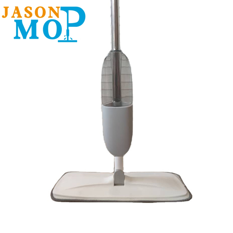 JASON 2020 Ny vandsprøjtemop med stang i rustfrit stål mikrofiber ren flad moppe