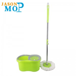 Jason Microfiber Spin MOP 360 Easy Roterende Mop Bucket Magic Gulv Rengøring Spinning Mop og Bucket