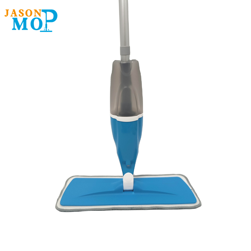 Høj kvalitet spray mop hjem flad mopp fortykket aluminium stang fiber klud gulv rengøring
